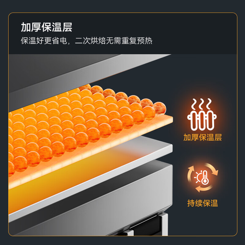 麥大廚標(biāo)準(zhǔn)款兩層四盤旋鈕控溫定時(shí)烤箱13.2KW